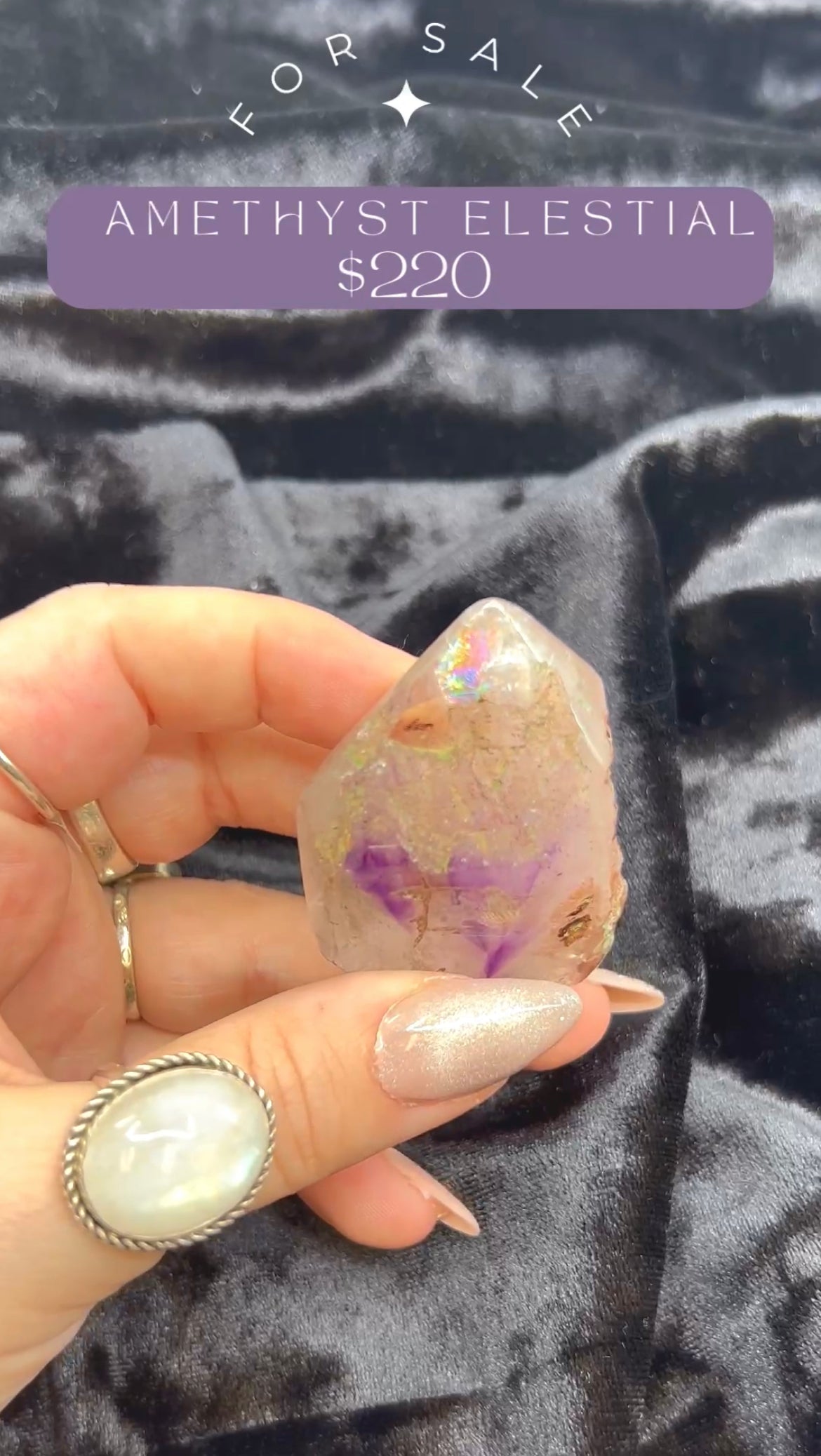 Polished Amethyst Elestial