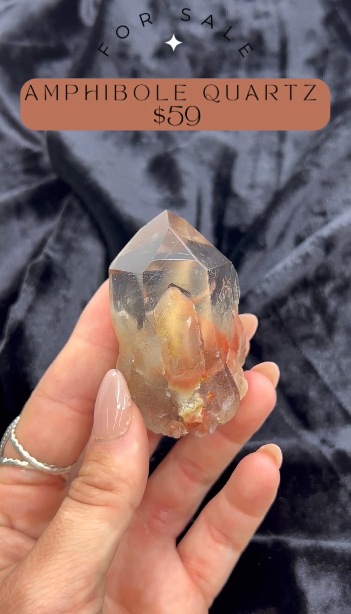 Amphibole Polished Quartz