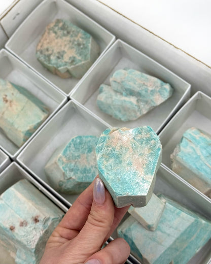 Amazonite Crystal Mineral Flat