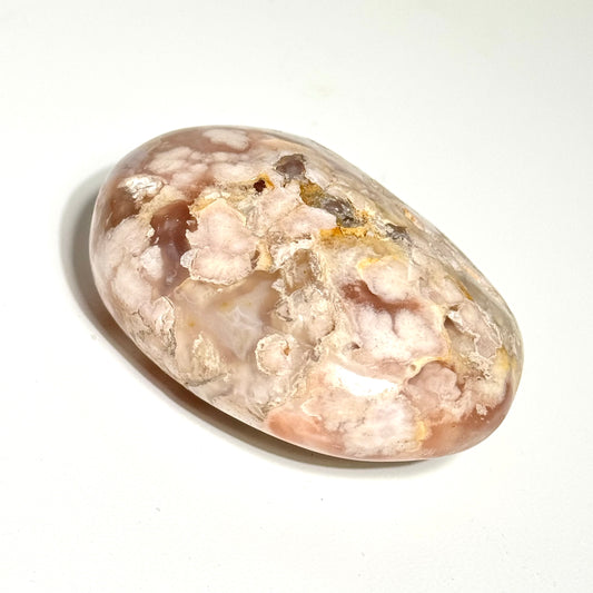 Flower Agate Palm Stone