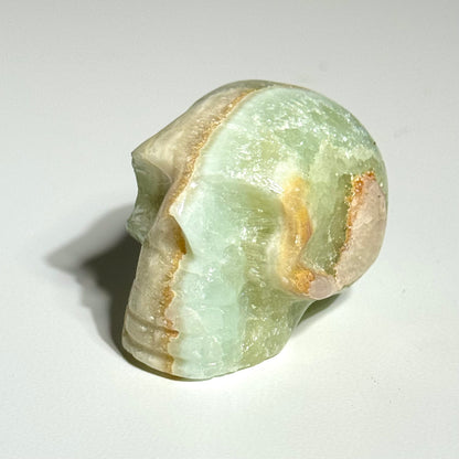Seafoam Green Calcite Skull
