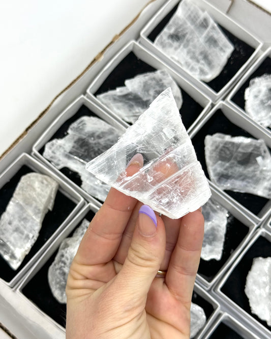 Selenite Mineral Flat