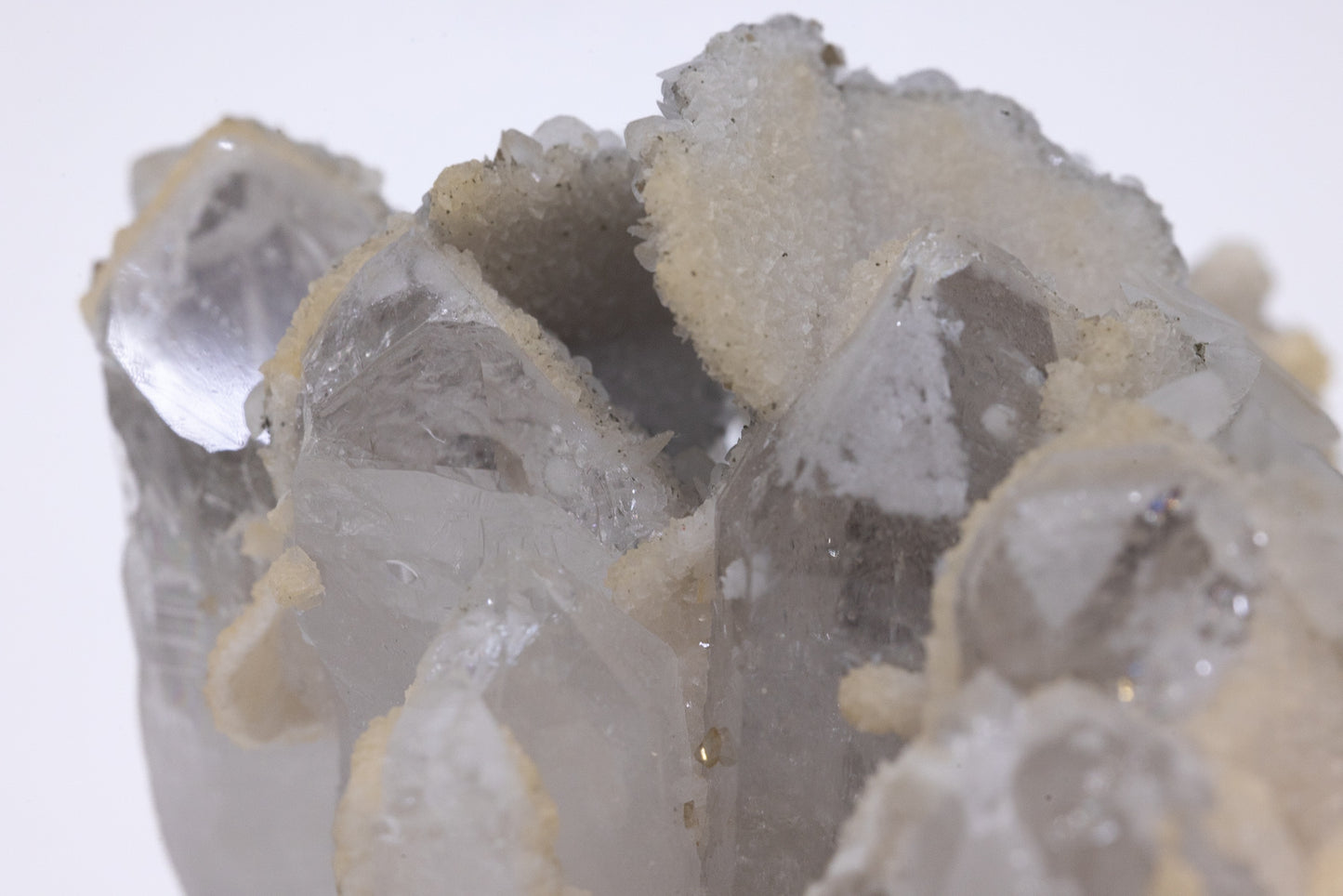 Quartz with Scheelite + Calcite - Hunan, China