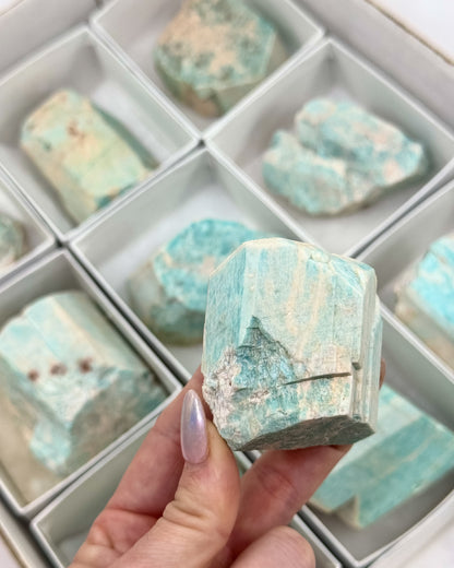 Amazonite Crystal Mineral Flat