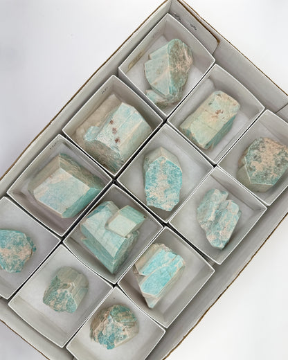 Amazonite Crystal Mineral Flat