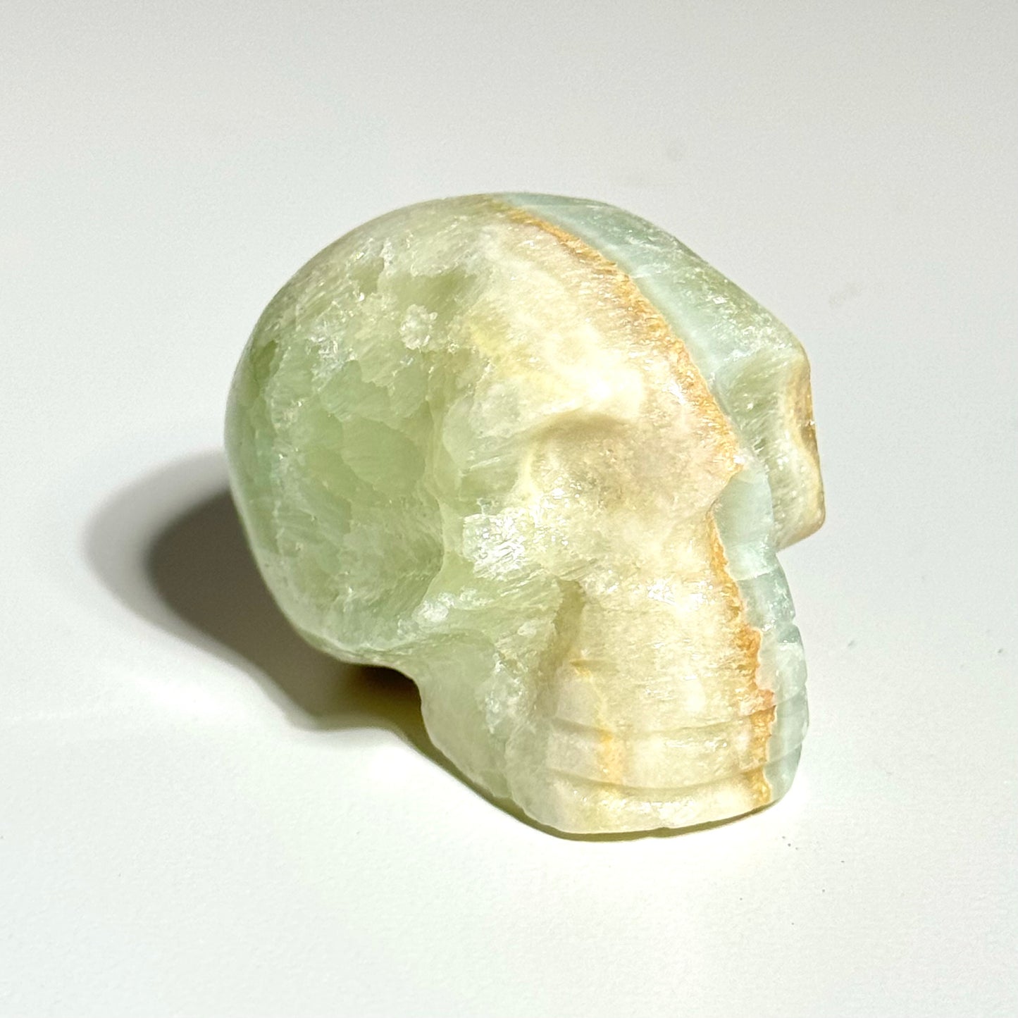 Seafoam Green Calcite Skull