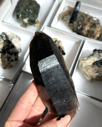 Aegerine / Smoky Quartz / Feldspar Mineral Flat