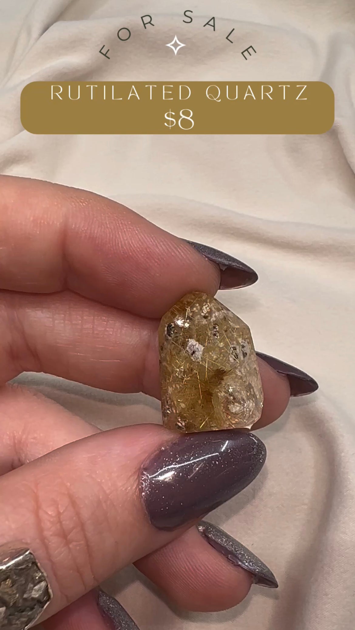 Rutilated Quartz Point