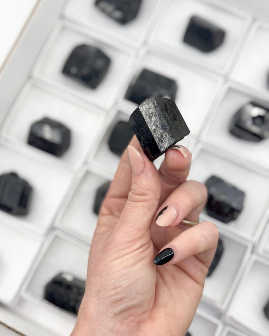 Black Tourmaline Mineral Flat