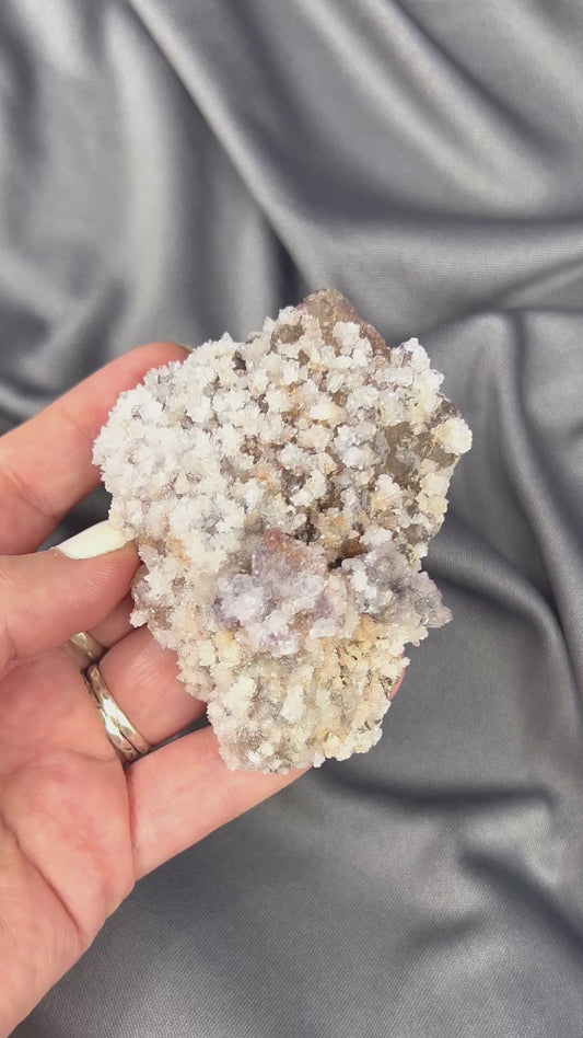 Selenite W/ Fluorite